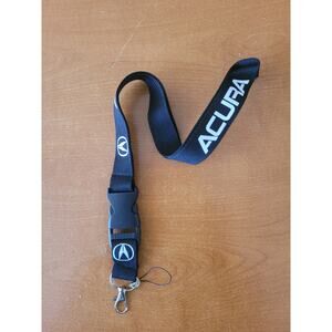 Best Car Key Holder Brand Acura Black One Size Lanyard with Metal Clip